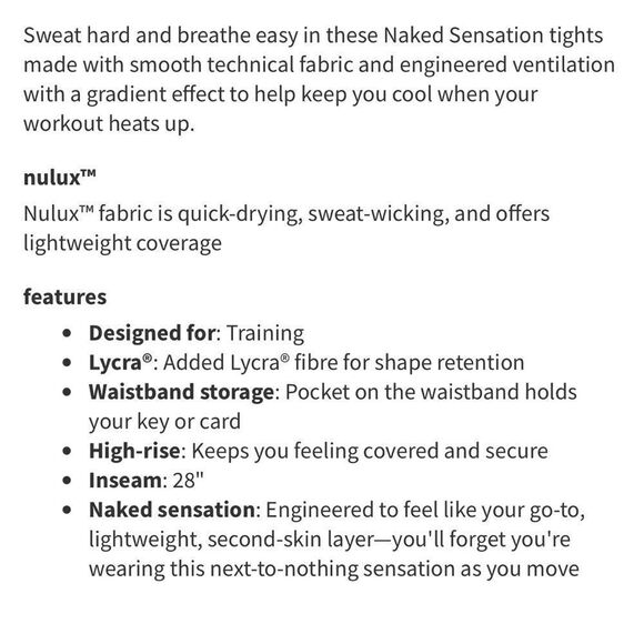 Lululemon sheer will high rise tight black size 4 - Picture 7 of 7